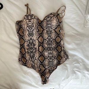 Jlux animal print bodysuit